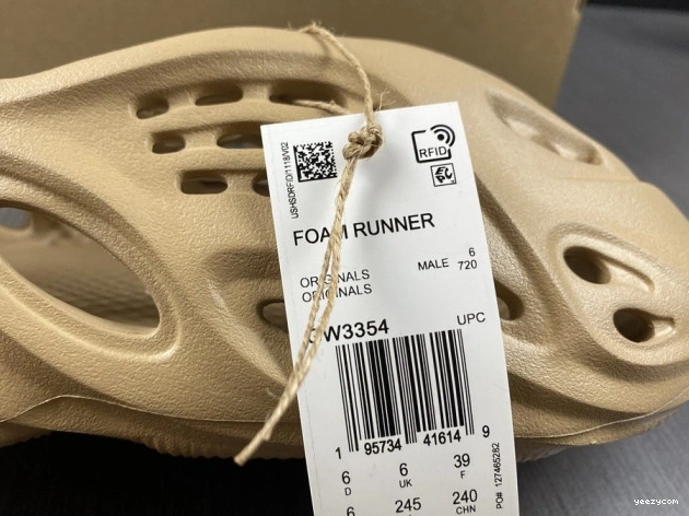 RNNR Adidas GW3354 Ochre Yeezy Foam 0829